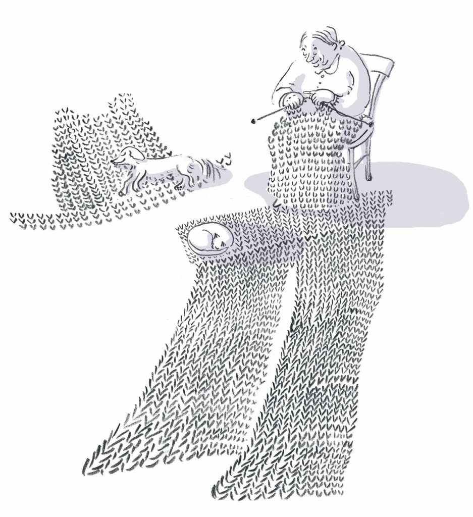 Hut-gestrickt